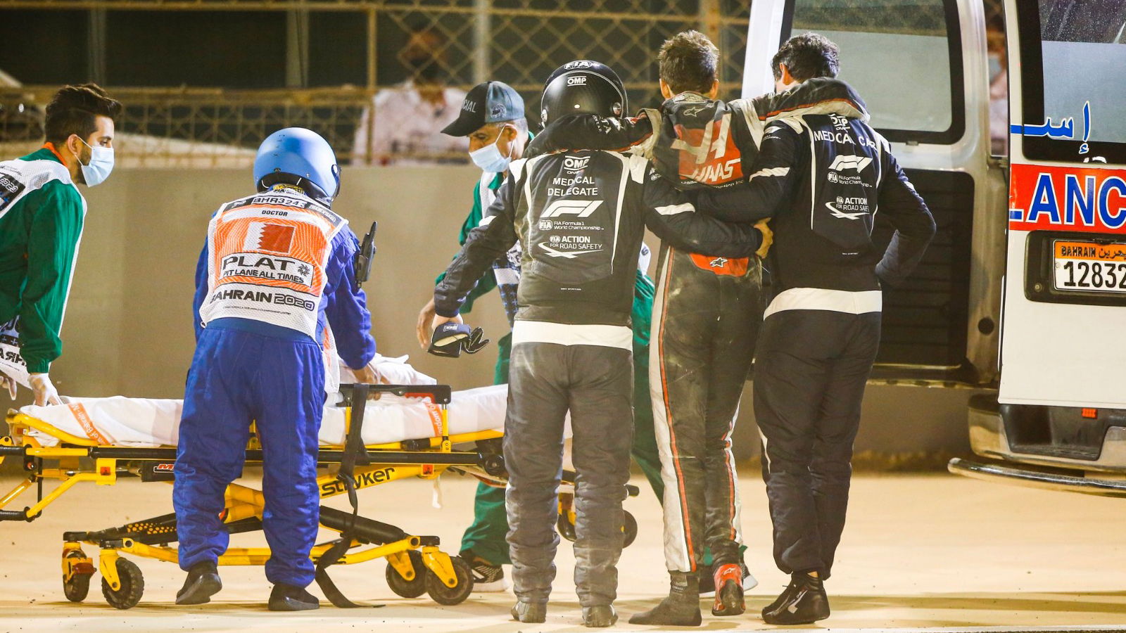 Haas F1 confirms Grosjean to remain in hospital overnight